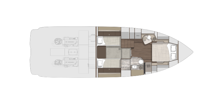 Cabin Layout - (Fold Out Bed)
